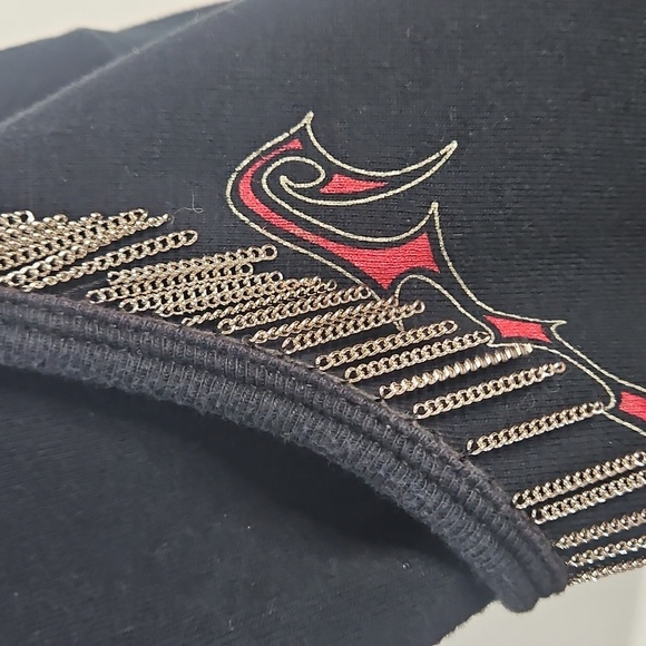 Harley-Davidson Black Top with Embellished Neckline - Picture 10 of 10